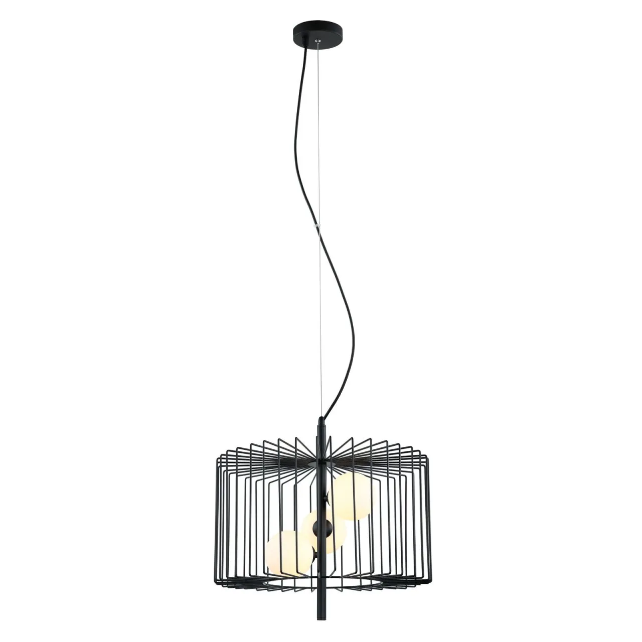 Daren, nowoczesna lampa wisząca, czarna, G9, MDM-3937/3 BK